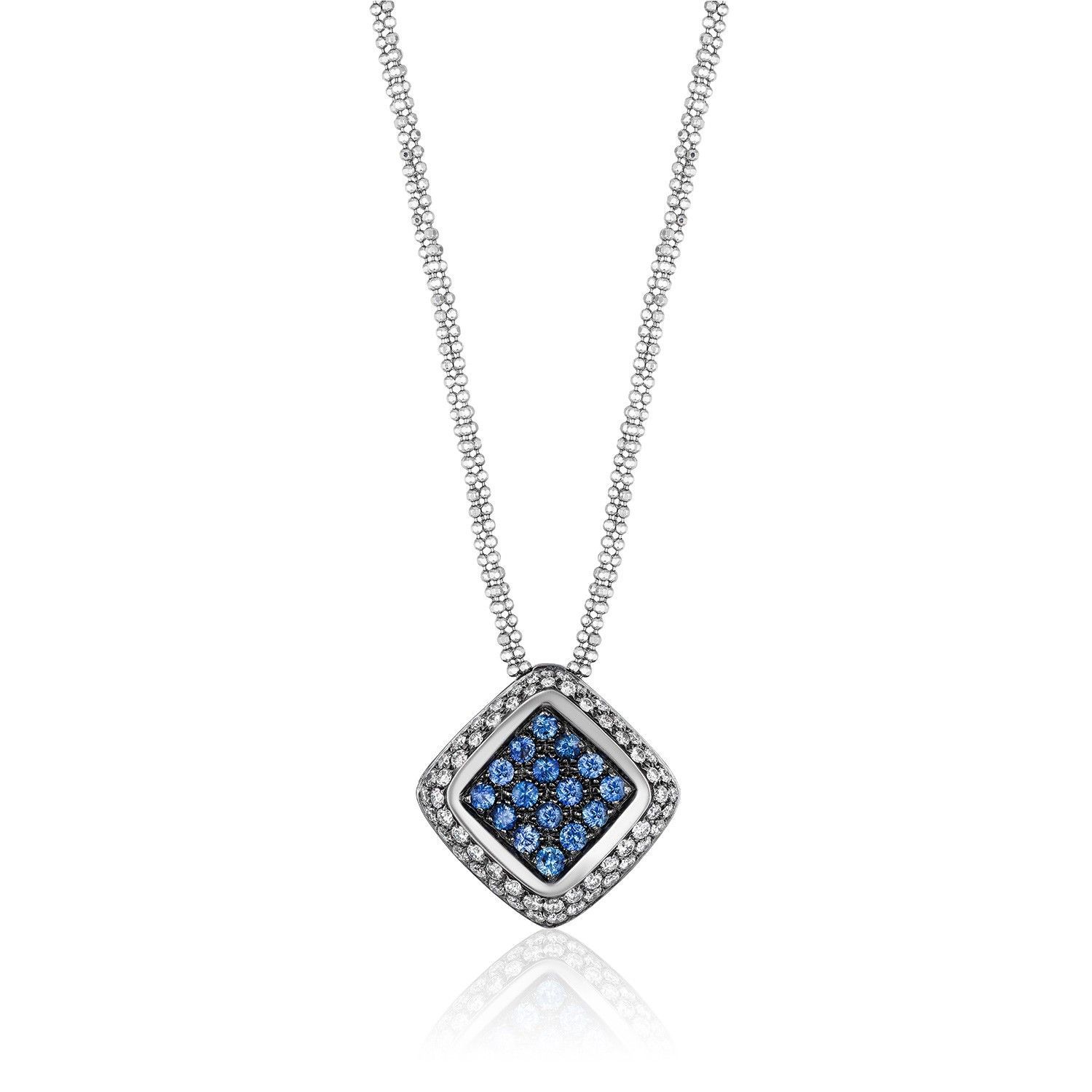 DIAMOND AND SAPPHIRE PENDANT