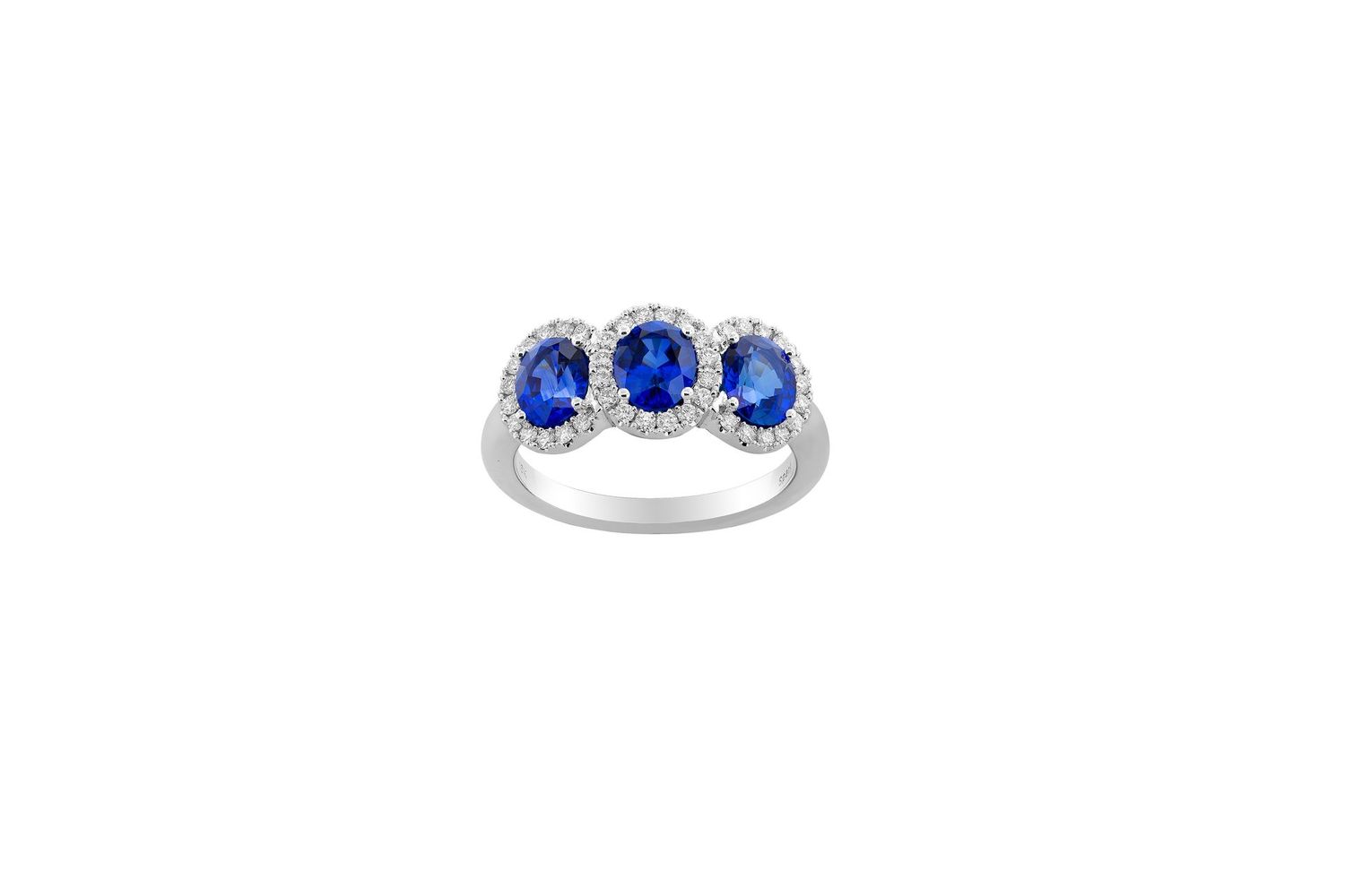 SAPPHIRE HALO RING