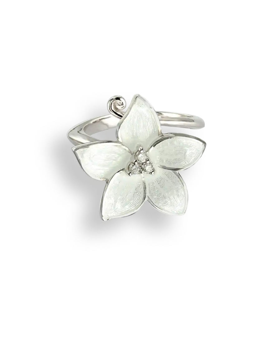 ENAMEL FLORAL RING