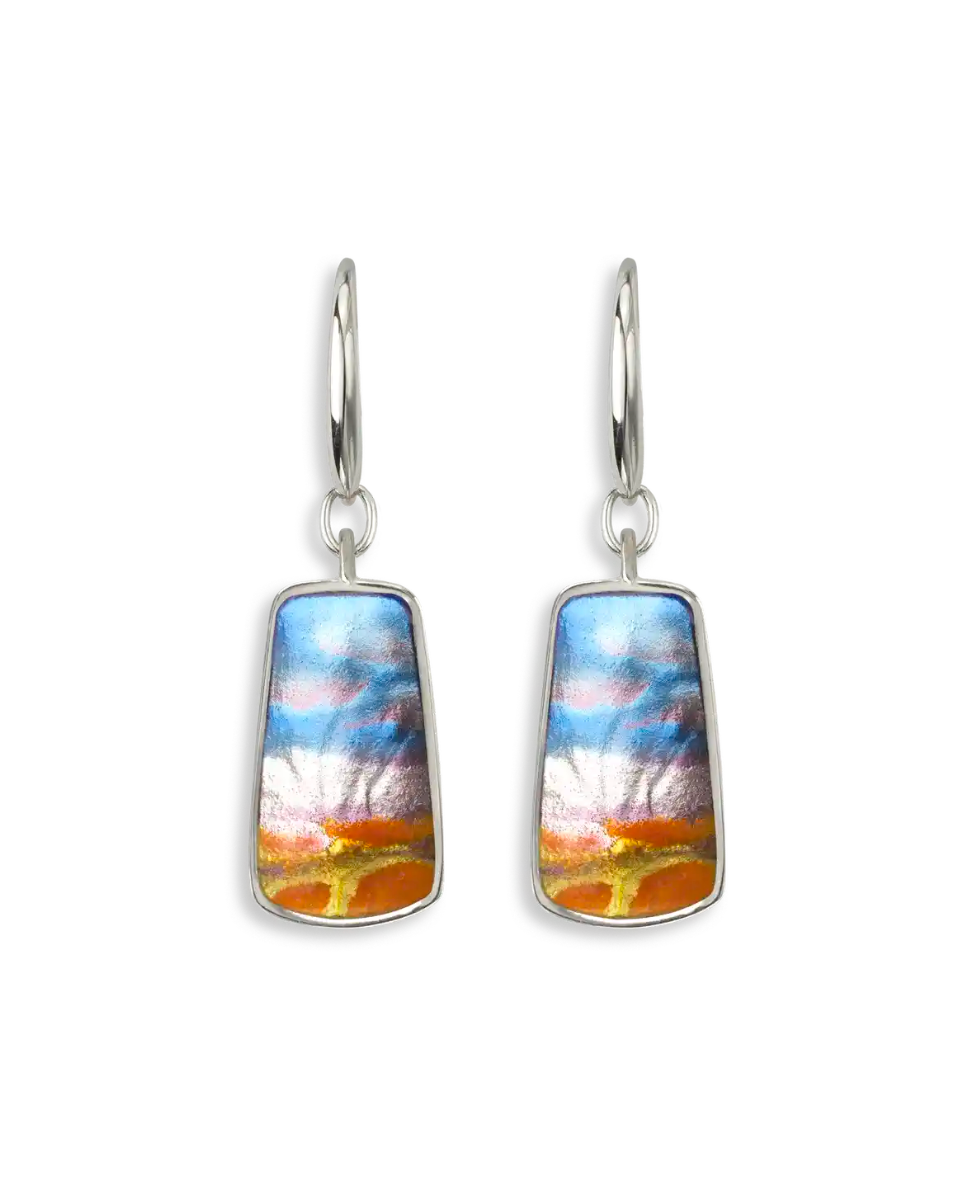 ENAMEL SUNSET EARRINGS