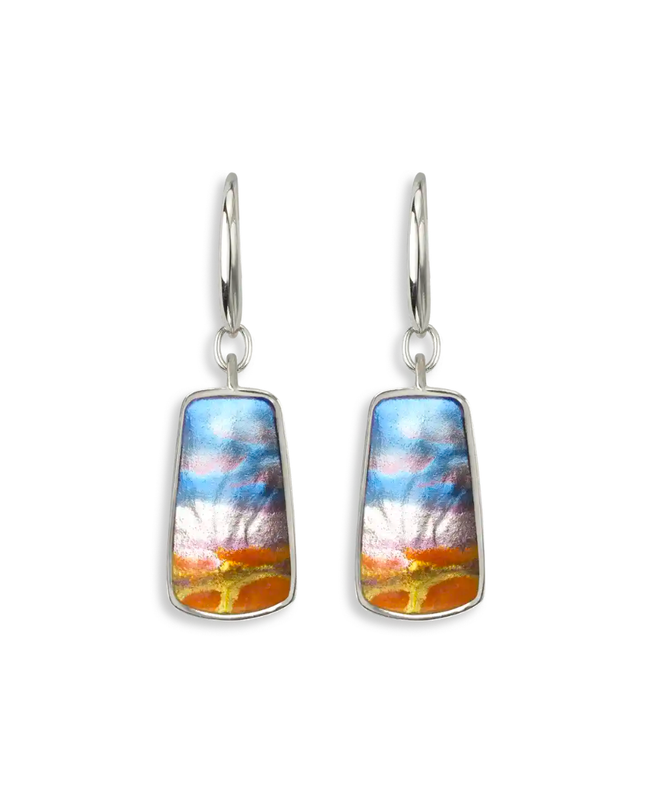 ENAMEL SUNSET EARRINGS