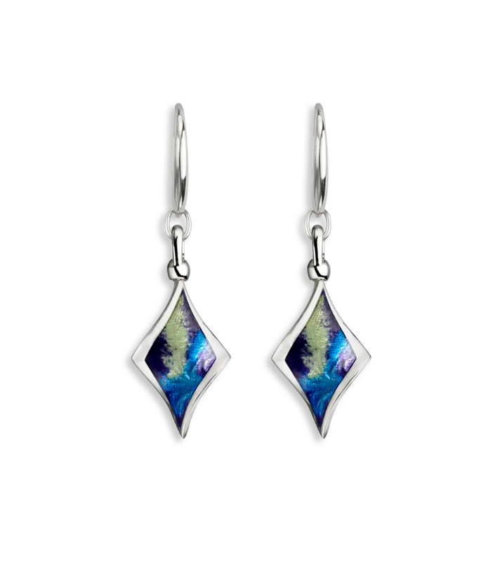 ENAMEL AURORA TWIST EARRINGS