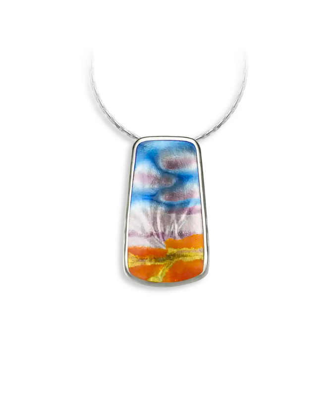 ENAMEL SUNSET PENDANT