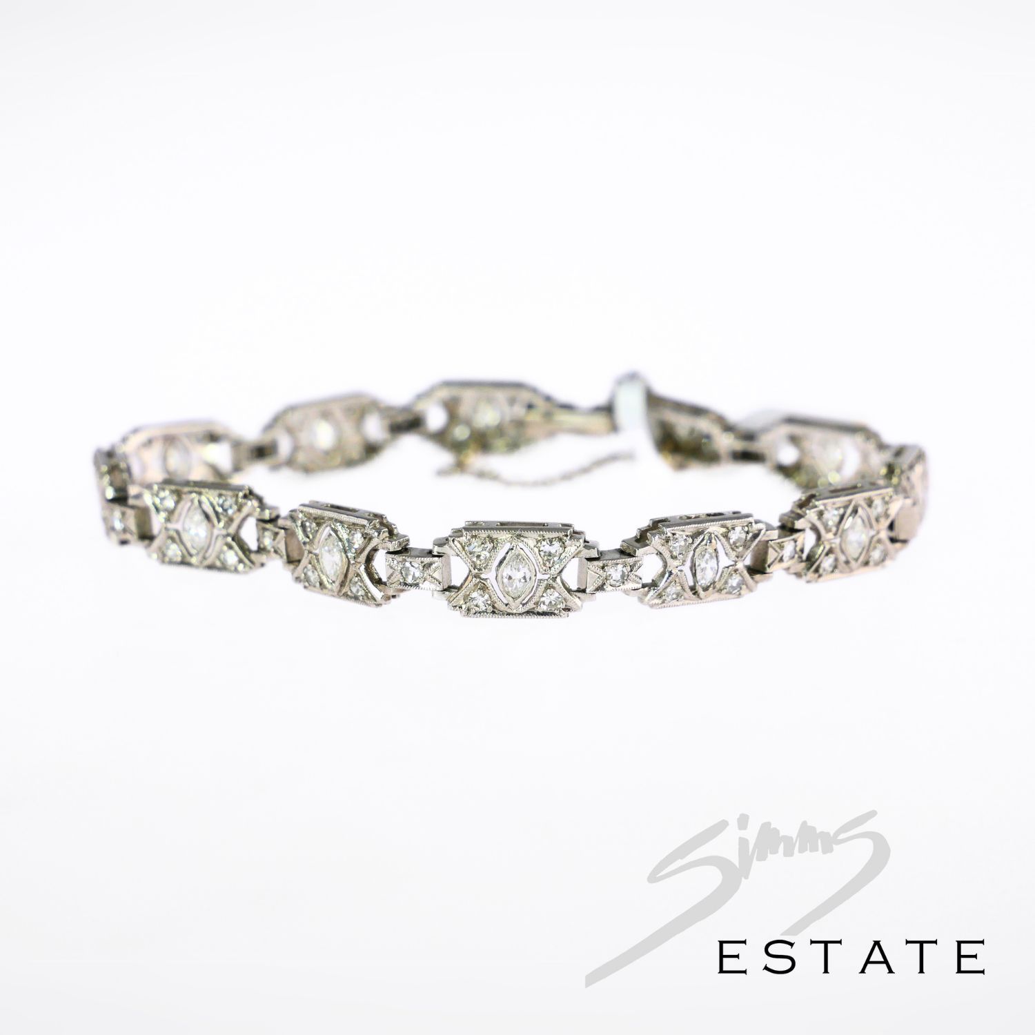 DIAMOND AND PLATINUM BRACELET