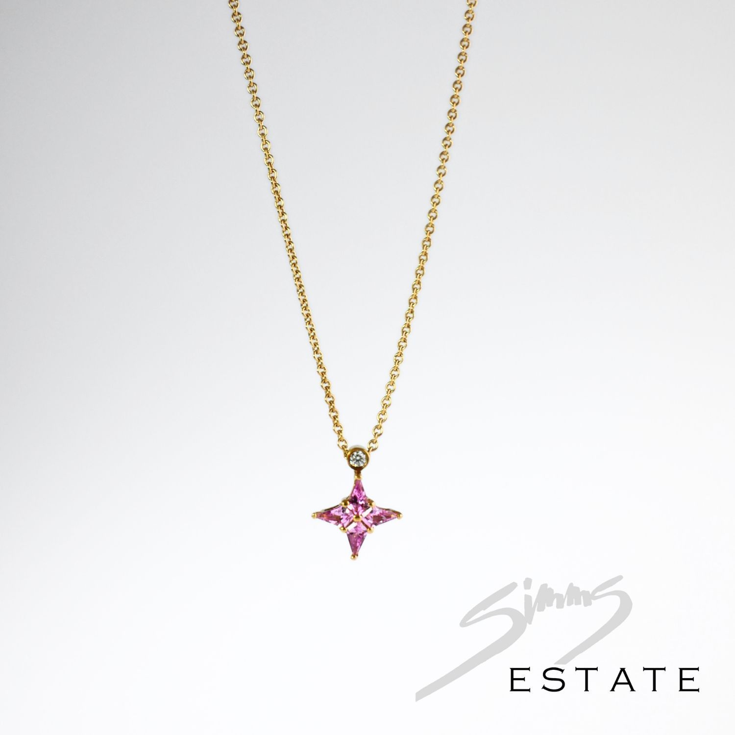 PASTEL PINK SAPPHIRE PENDANT
