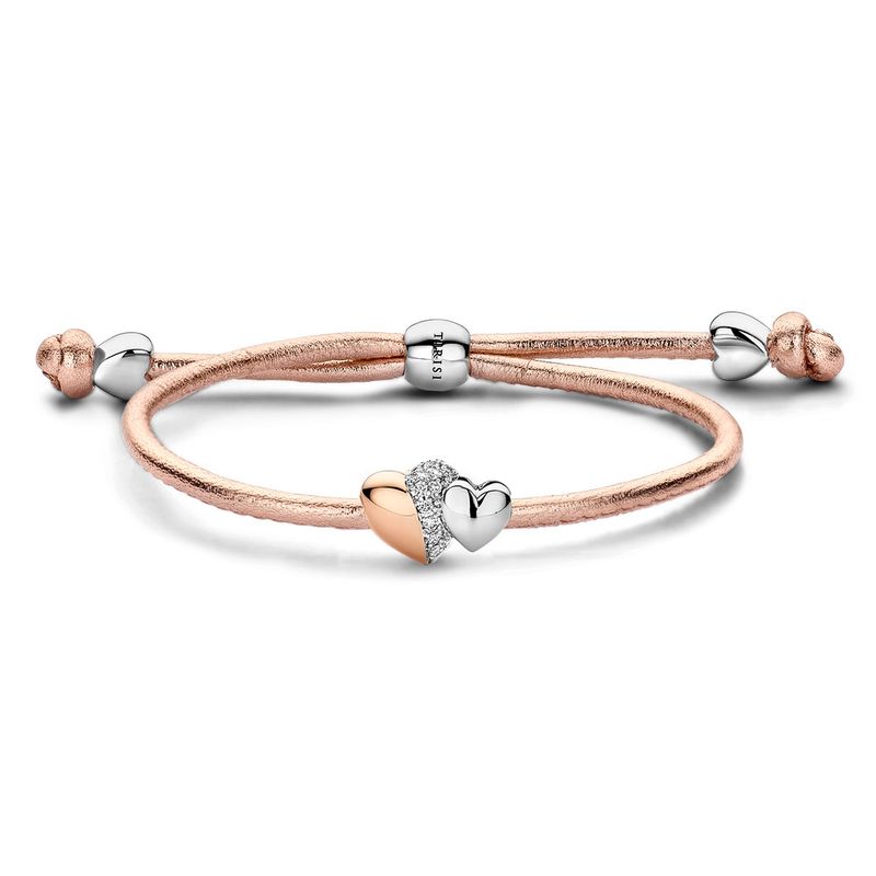 DIAMOND DOUBLE HEART BRACELET