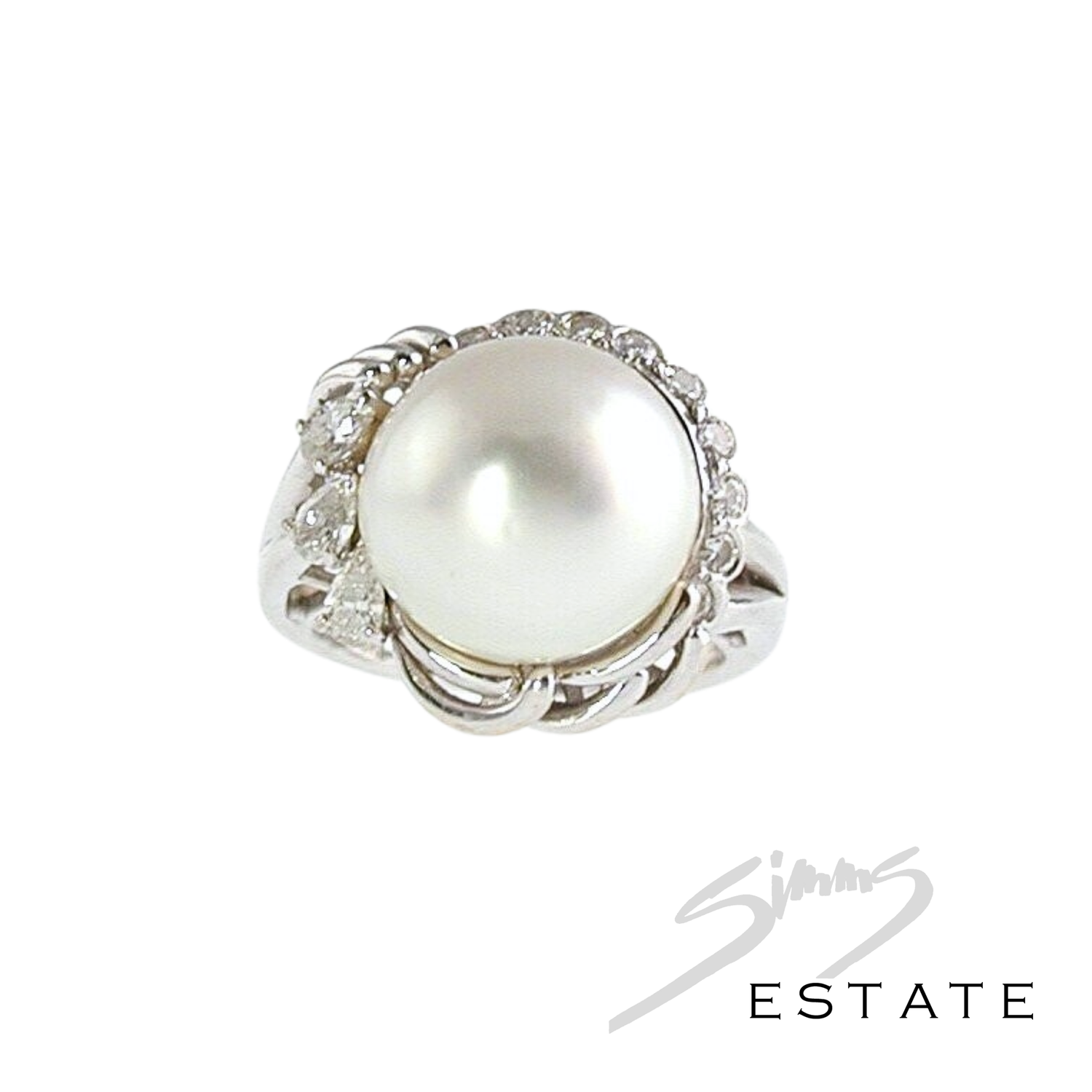 18K MABE PEARL RING