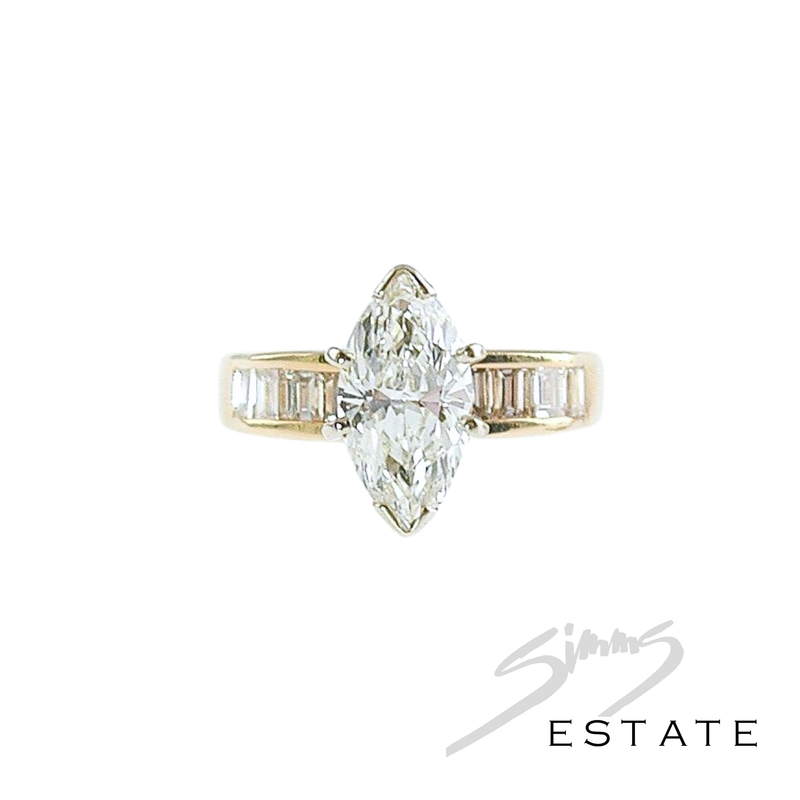 2 CT MARQUISE DIAMOND RING