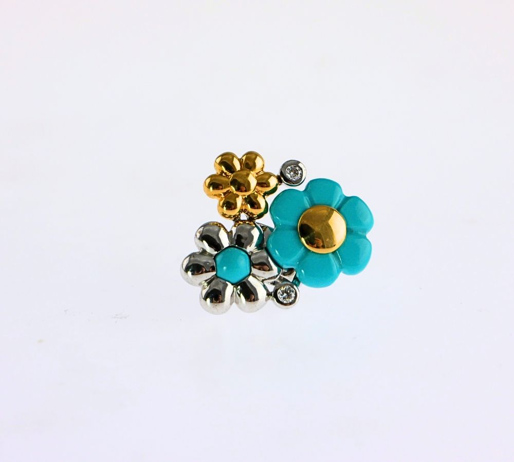TIRISI ELEMENT - TURQUOISE FLOWERS