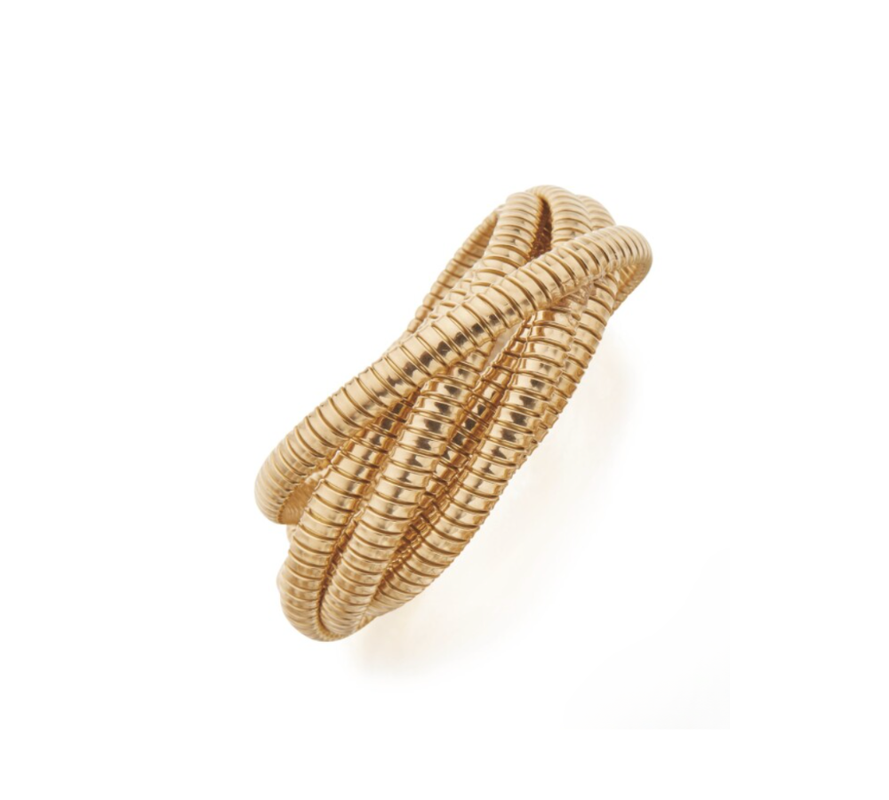 GOLD PLATED TWIST BANGLE