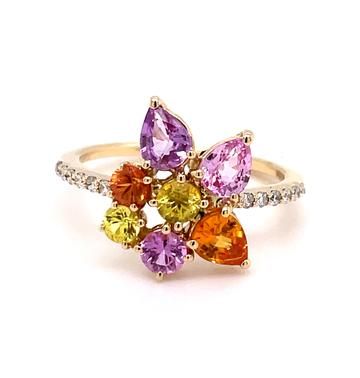 MULTICOLOR GEMSTONE RING