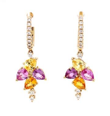 COLORFUL SAPPHIRE EARRINGS