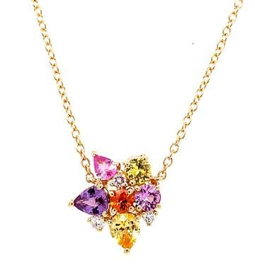 MULTICOLOR SAPPHIRE PENDANT