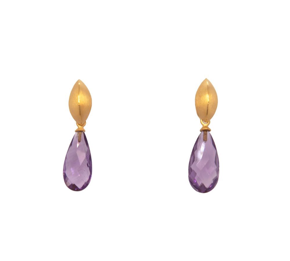 AMETHYST BRIOLETTE VERMEIL EARRINGS