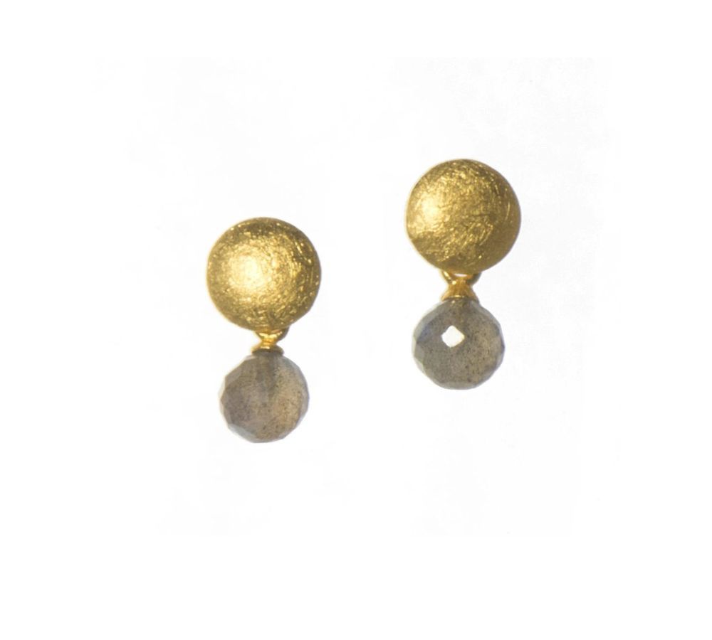 SMOKY QUARTZ VERMEIL EARRINGS