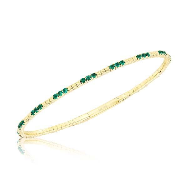 EMERALD AND DIAMOND BANGLE EMERALD AND DIAMOND BANGLE