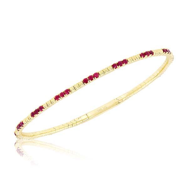 RUBY AND DIAMOND BANGLE