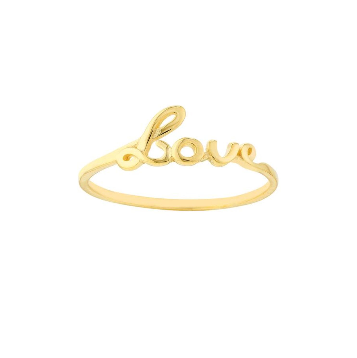 "LOVE" RING IN YELLOW GOLD