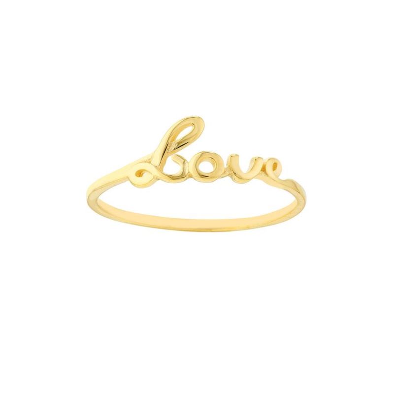 "LOVE" RING IN YELLOW GOLD
