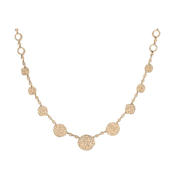 DIAMOND DISC STATION NECKLACE DIAMOND DISC STATION NECKLACE