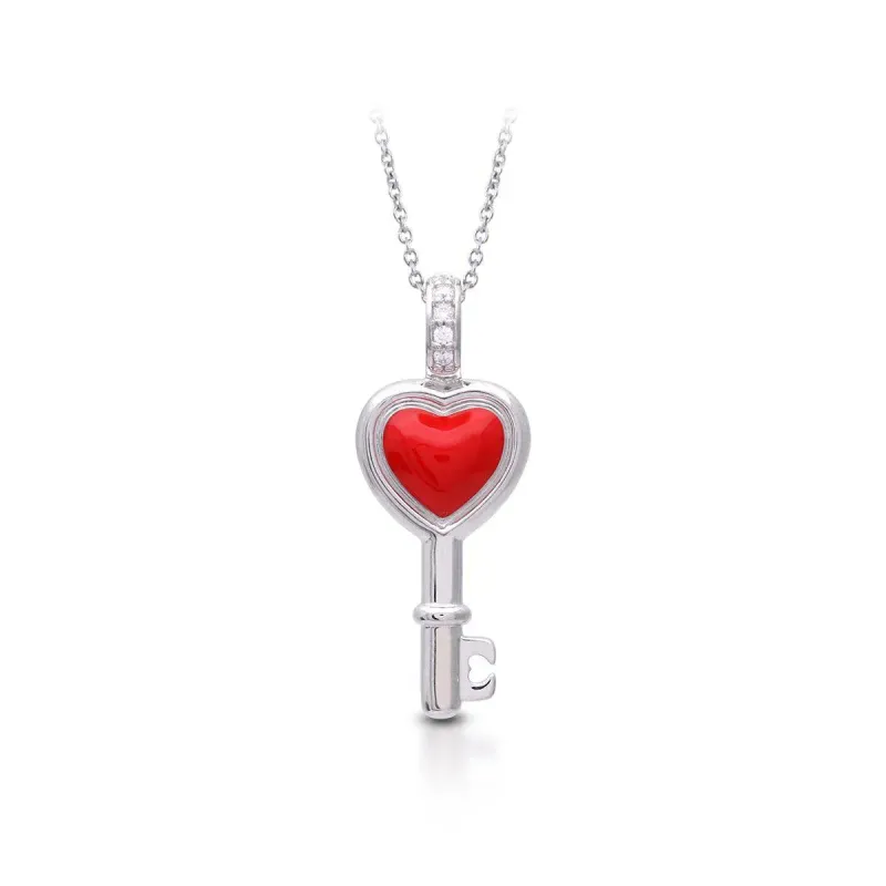 "LOVE IS THE KEY" PENDANT