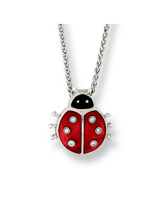 ENAMEL LADYBUG PENDANT