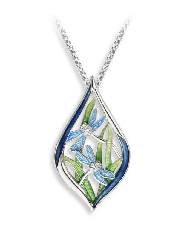 DRAGONFLY ENAMEL PENDANT