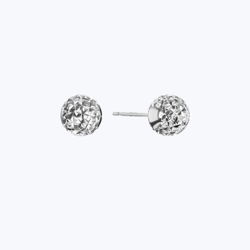 PLATINUM "LUNAR" STUDS - LARGE