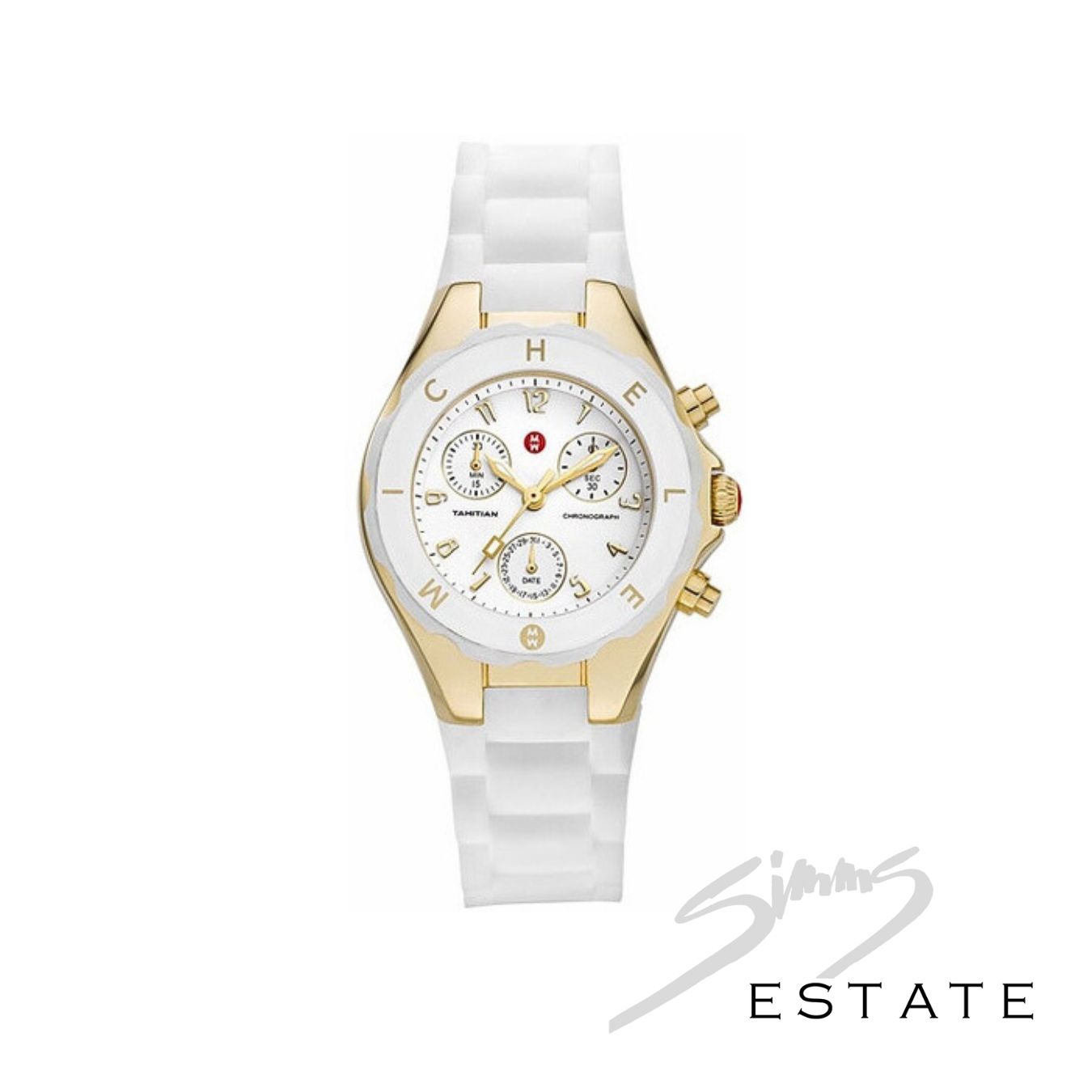 MICHELE WOMEN'S TAHITIAN JELLY BEAN WATCH MICHELE WOMEN'S TAHITIAN JELLY BEAN WATCH