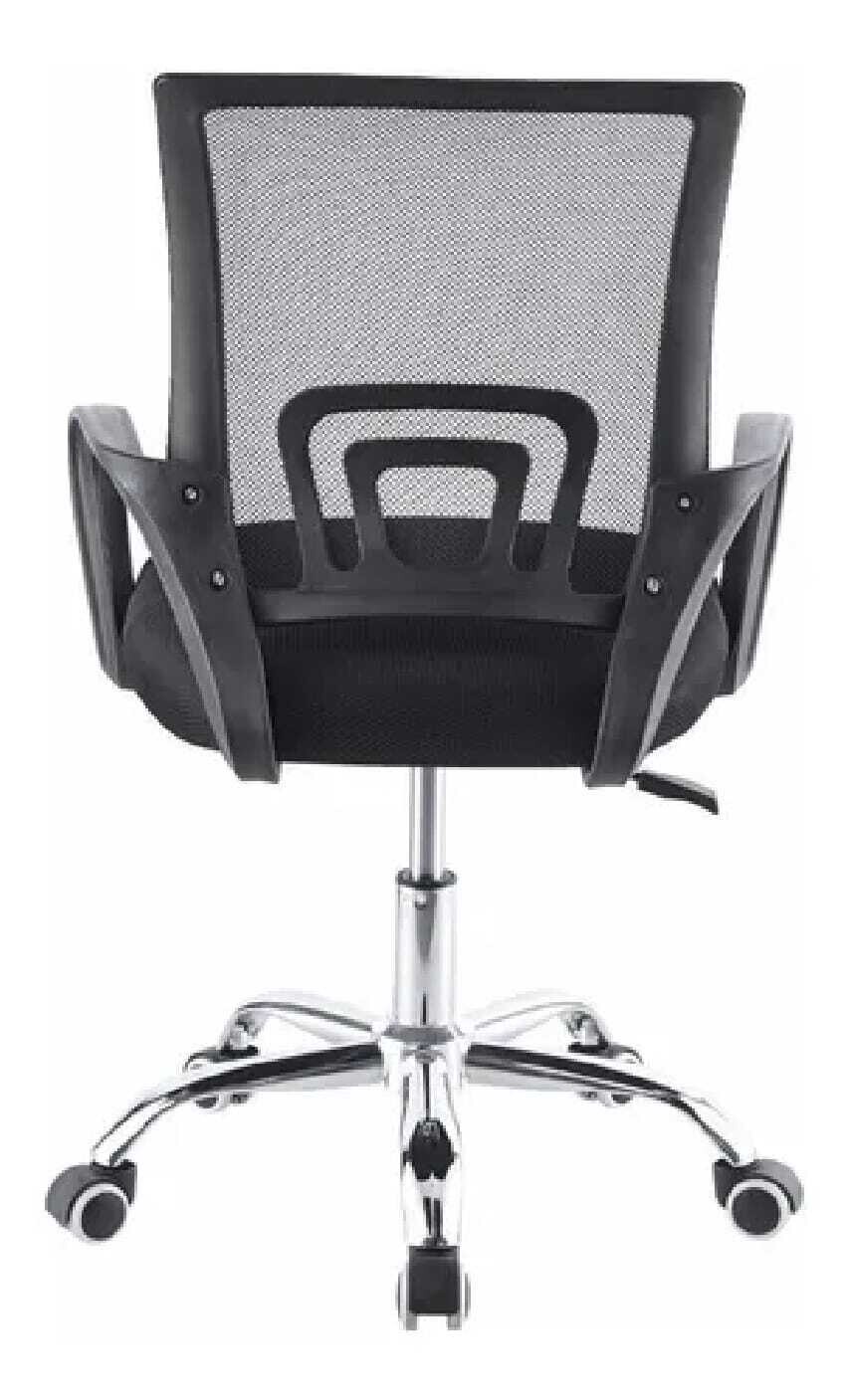 Silla de escritorio Lumax Ezri negra con tapizado de mesh