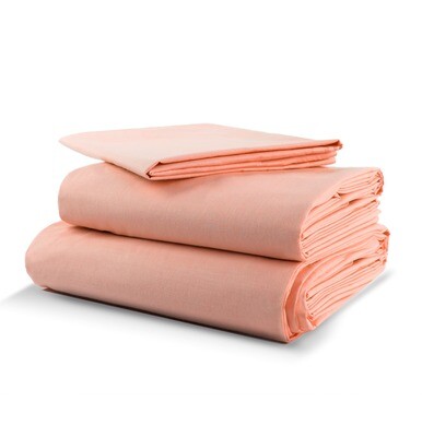 Juego de Sabanas de Algodón Comfort 300. (Queen size) Melón