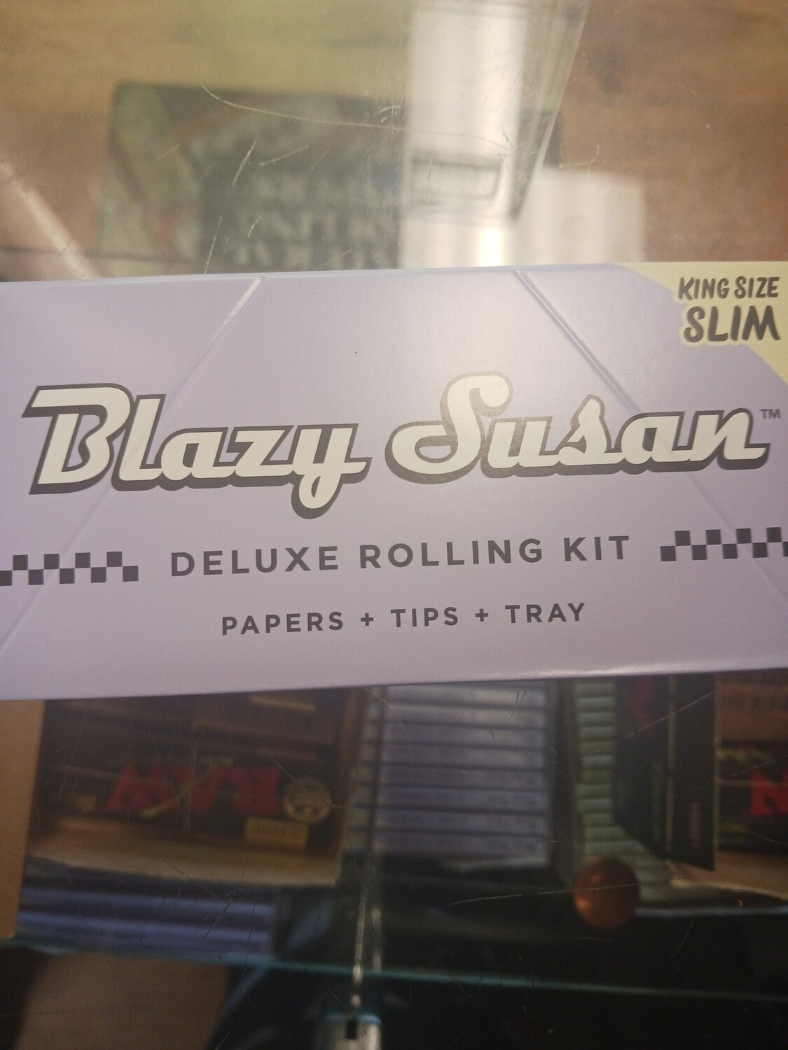 Blazy Susan king Slim Papers &amp; Tips Kit- Purple