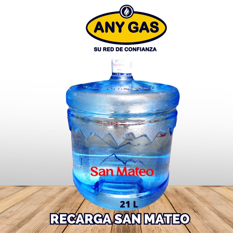 Recarga de agua San Mateo