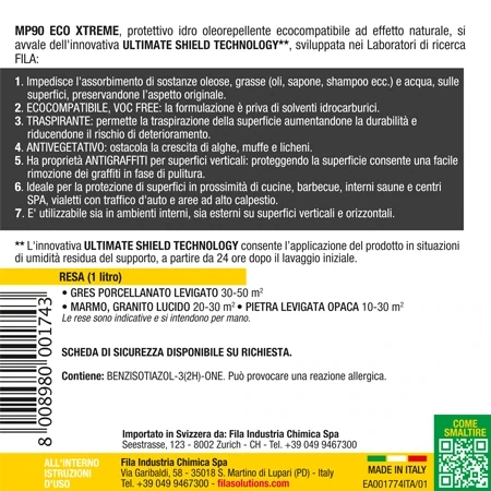 FILA-MP90 ECO XTREME protettivo eco pietre/gres