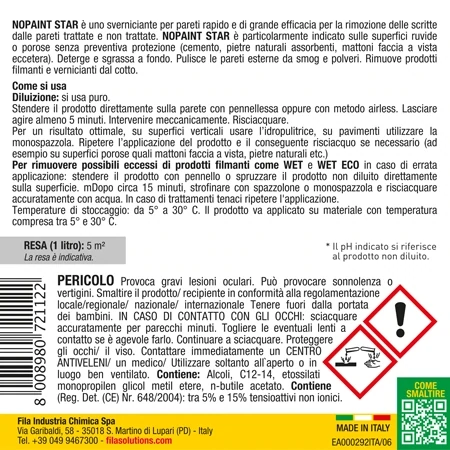 FILA- NO PAINT STAR  pulitore gel pareti