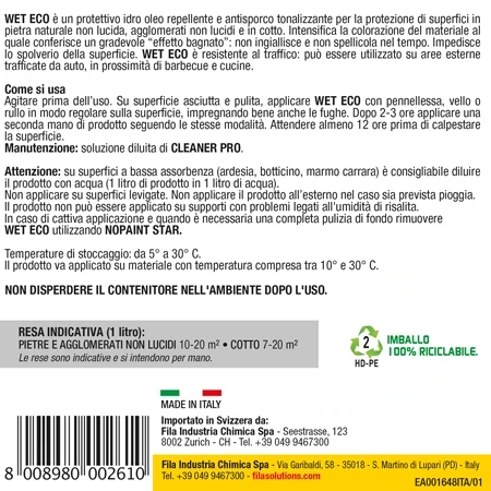 FILA- WET ECO 1/5L protettivo effetto bagnato eco pietre/cotto