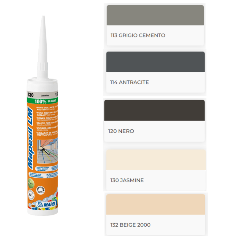 MAPEI- MAPESIL LM 113-114-120-130-132 silicone neutro