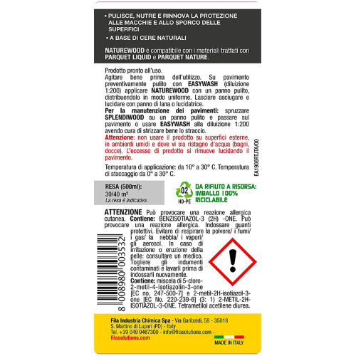 FILA- NATUREWOOD eco cera rigenerante legno