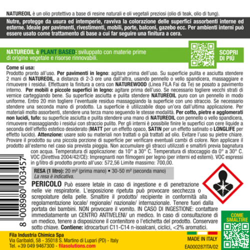 FILA- NATUREOIL olio protettivo legno