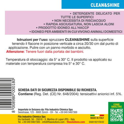 FILA- CLEAN&SHINE pulizia splendente