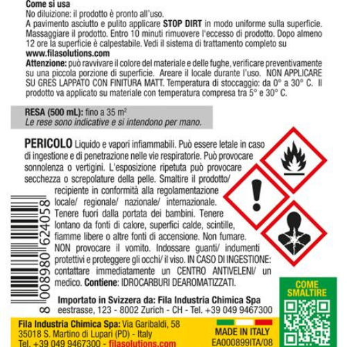 FILA- STOP DIRT anti sporco gres
