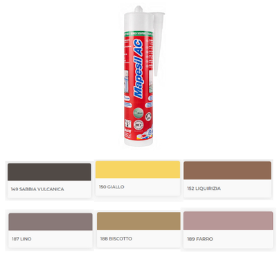MAPEI- MAPESIL AC da n.149 a n.189 silicone acetico puro