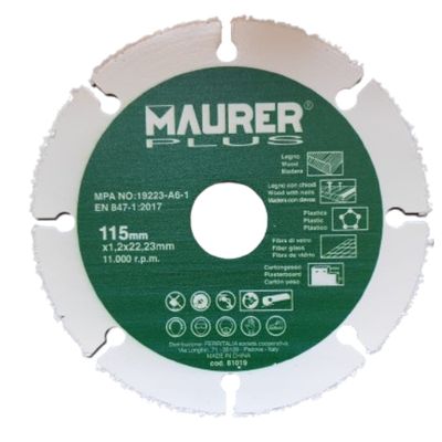 DISCO TAGLIO PER LEGNO MAURER