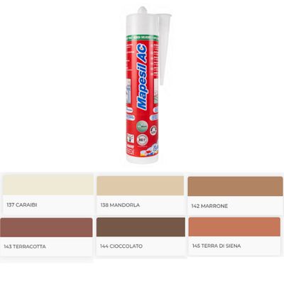 MAPEI- MAPESIL AC da n. 137 a n.145 silicone acetico puro MAPEI- MAPESIL AC da n. 137 a n.145 silicone acetico puro