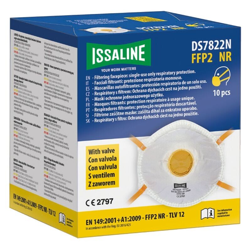 MASCHERINA FFP2 ISSALINE 10PZ MASCHERINA FFP2 ISSALINE 10PZ