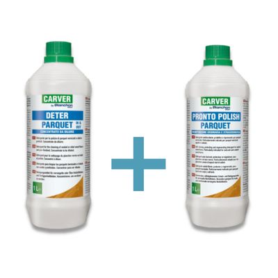 CARVER - KIT DETERSIONE E PROTEZIONE PER IL PARQUET CARVER - KIT DETERSIONE E PROTEZIONE PER IL PARQUET