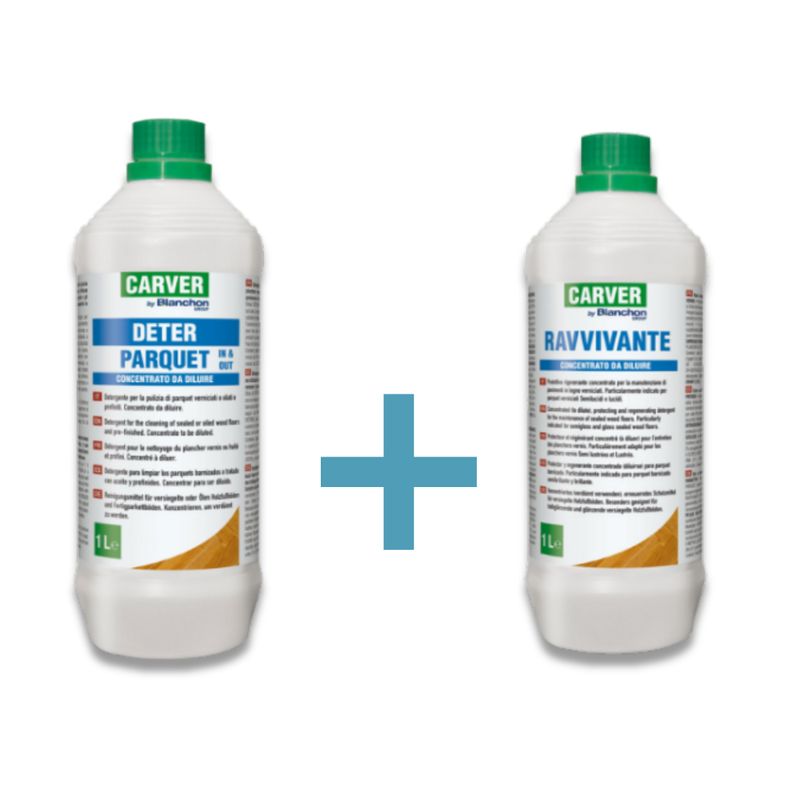CARVER - KIT DETERSIONE E RAVVIVAMENTO PARQUET CARVER - KIT DETERSIONE E RAVVIVAMENTO PARQUET