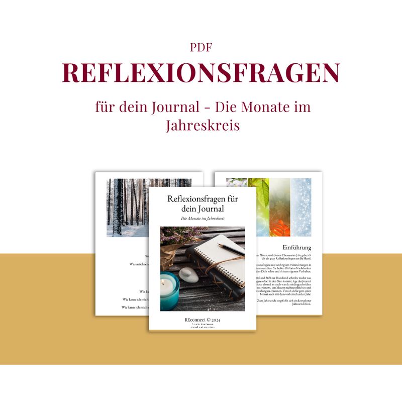 Reflexionsfragen für dein Journal - Die Monate im Jahreskreis