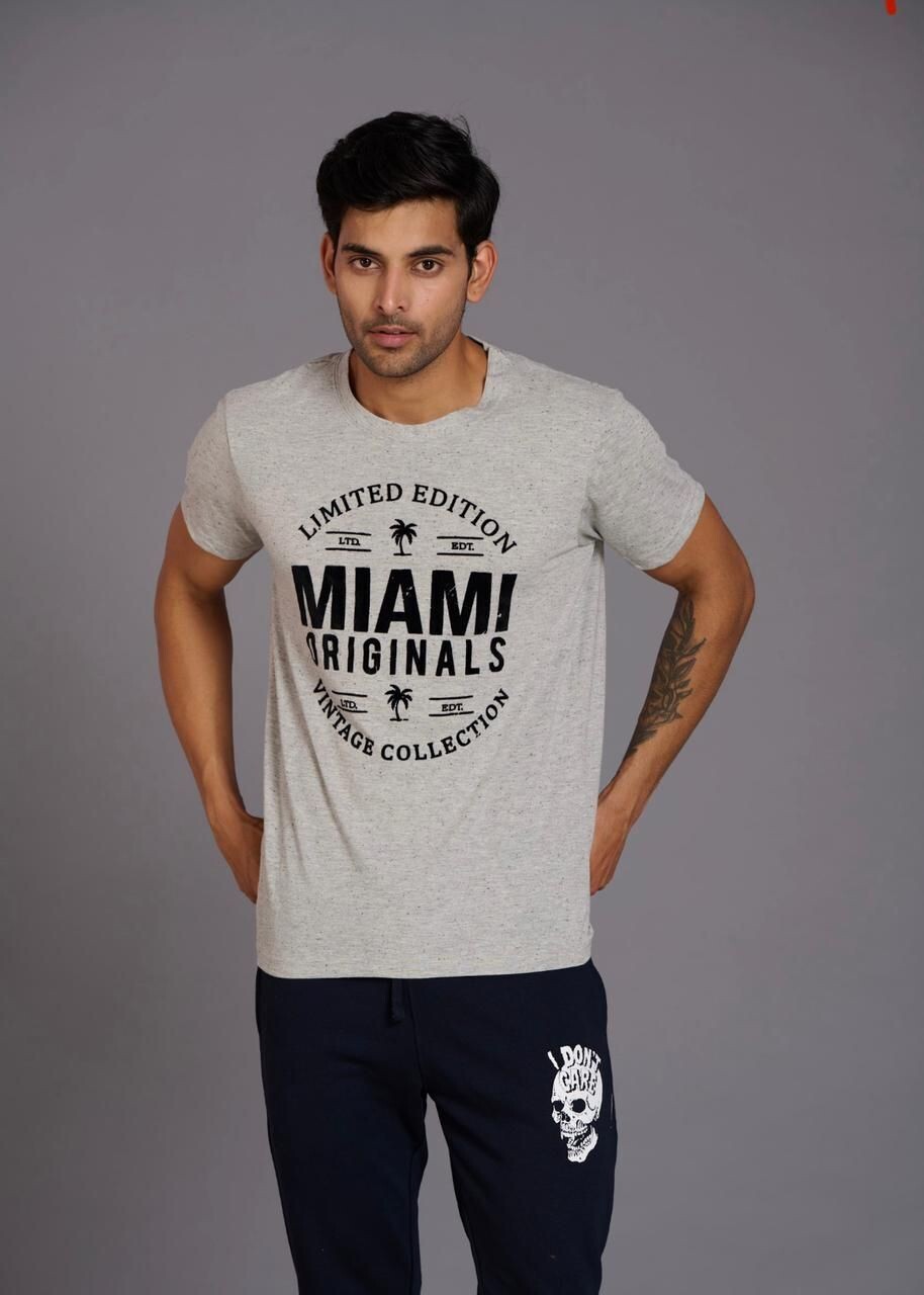 Florida Paradise Men’s T-Shirt Navy Solid