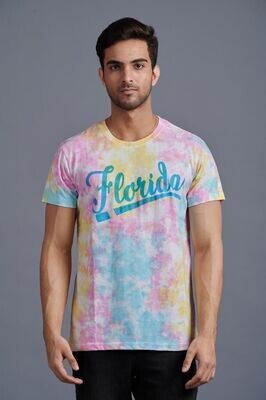 Florida Men’s T-Shirt Tye Dye Yellow